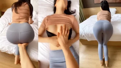 健身房少妇一直喊着不要，欲拒还迎的插进去